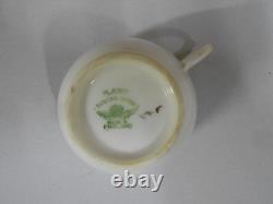 Vintage Plant Tuscan 8 Piece Set Cups Saucers Coffee Pot Fruit Bowl Chintz