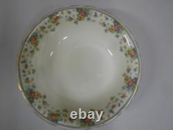 Vintage Plant Tuscan 8 Piece Set Cups Saucers Coffee Pot Fruit Bowl Chintz