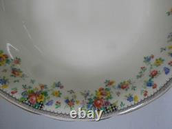 Vintage Plant Tuscan 8 Piece Set Cups Saucers Coffee Pot Fruit Bowl Chintz