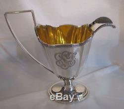 Vintage Plymouth Gorham Sterling Silver Coffee Tea Set. 925 Sugar/Candy Basket