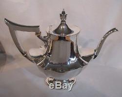 Vintage Plymouth Gorham Sterling Silver Coffee Tea Set. 925 Sugar/Candy Basket