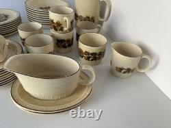 Vintage Poole Pottery Thistlewood 42-Piece Dinner Service Coffee Set England