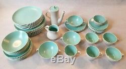 Vintage Poole Pottery Twintone Dining Set 8 Dining Set 6 Tea Coffee Set 52 Items