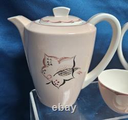 Vintage Poole Truda Carter hand painted Coffee Pot Set 1950's