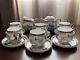 Vintage Porcelain China Made In Japan Eggshell Peacock Coffee Set 15 Piece