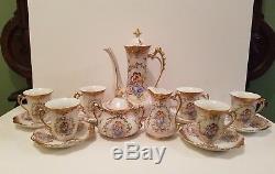 Vintage Porcelain Chocolate Tea Coffee Set ROYAL CROWN