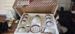 Vintage Porcelain Coffee Set From Yugoslavia. Perfect Condition No Chips