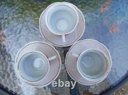 Vintage Porcelain Coffee Tea set Button Bud for six people (Baranovka USSR) box