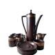 Vintage Portmeirion Greek Key Chocolate Brown Coffee Set By Susan Williams-ellis