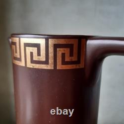 Vintage Portmeirion Greek Key Chocolate Brown Coffee Set By Susan Williams-Ellis