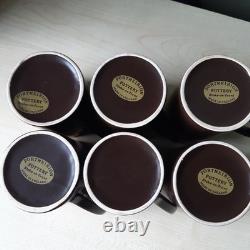 Vintage Portmeirion Greek Key Chocolate Brown Coffee Set By Susan Williams-Ellis