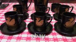 Vintage Portmeirion Phoenix full coffee set by John Cuffley 1970s retro