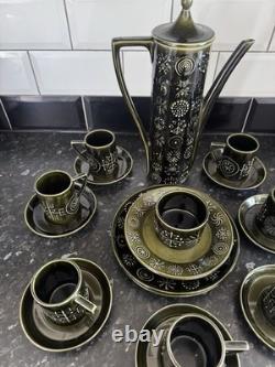 Vintage Portmeirion Totem Coffee Set -Olive Green- Susan Williams-Ellis (1960)