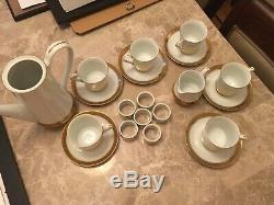 Vintage Presidential Collection gold coffee set (president Ronald Reagan) rep