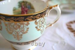 Vintage Princess Bone China Coffee Service Set with Coffee Pot 4 Cups 11pcs