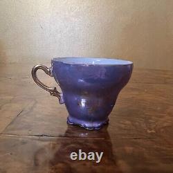 Vintage Purple Pearl Courting Print Coffee Set