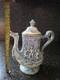 Vintage R. Capodimonte Mas Coffee Set Cherub/dragon Blue &white Gold Trim