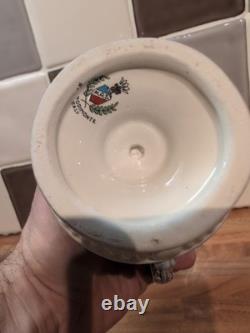 Vintage R. Capodimonte Mas Coffee Set Cherub/dragon Blue &white Gold Trim