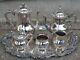 Vintage R. S. Co 1875 Silver Plate Tea Coffee Set With Oneida Silver Plated Tray