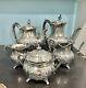 Vintage Reed & Barton 3503 Silverplate Tea & Coffee Set 5 Pieces Bow Ribbon