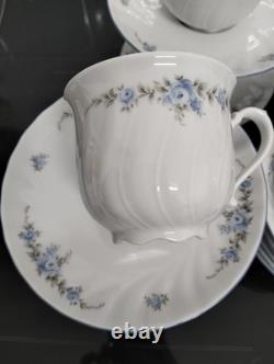 Vintage REGINA Coffee Set 19 Pieces Germany Delicate Floral Pattern Exc