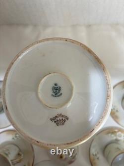 Vintage RS Reinhold Schlegelmilch Germany hand painted porcelain coffee cups set