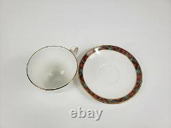 Vintage Ralph Lauren McLean Coffee/Tea Cups & Saucers Set of 4 Rare Mint