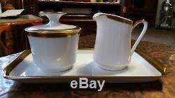 Vintage Rare Eschenbach Bavaria Germany White & Gold Coffee/ Tea Service Sets