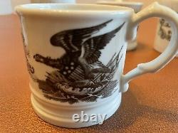 Vintage Rare Vista Allegre Mottahedeh Bicentennial Coffee Cups Set of 5