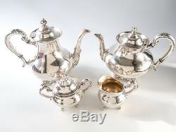 Vintage Reed Barton Silver Plate Coffee Tea Set Service 4 Piece Set Regent 5600