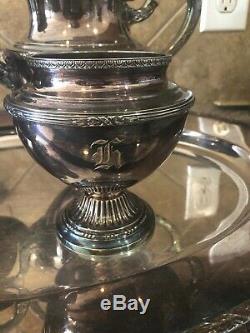 Vintage Reed & Barton Silver Plated Tea/ Coffee Set EPNS with Stamped H Initial