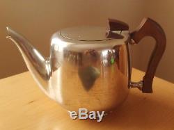 Vintage Retro 1950s Picquot Ware Tray, Tea & Coffee Pot, Jug and Sugar Basin Set