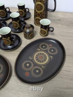 Vintage Retro Denby Arabesque Tea / Coffee Breakfast Set Kitchen Decor
