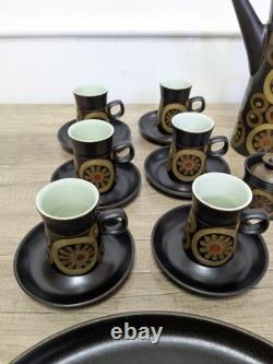 Vintage Retro Denby Arabesque Tea / Coffee Breakfast Set Kitchen Decor