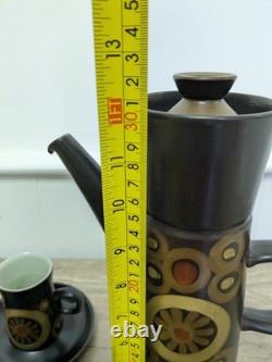 Vintage Retro Denby Arabesque Tea / Coffee Breakfast Set Kitchen Decor