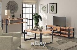 Vintage Retro Industrial Furniture Set TV Stand Unit Console Table Coffee Table