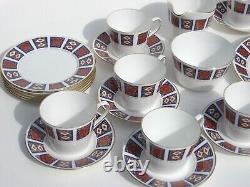 Vintage Retro Mid Century QUEEN ANNE England Bone China Tea Coffee 21 Piece Set