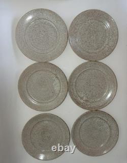 Vintage Retro Pilling Pottery 1970's 15 piece Coffee Set Hand Made Art Pottery