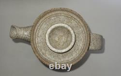 Vintage Retro Pilling Pottery 1970's 15 piece Coffee Set Hand Made Art Pottery