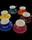 Vintage Royal Albert Gaiety Coffee Cup & Saucer Set 1950s Fine Bone China