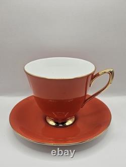 Vintage Royal Albert Gaiety Coffee Cup & Saucer Set 1950s Fine Bone China
