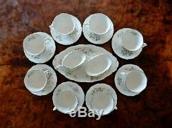 Vintage Royal Albert Haworth 15pc Coffee Set Cup Saucer Milk Jug Sugar Bowl