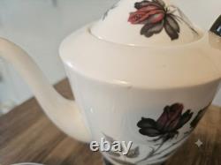 Vintage Royal Albert Masquerade 37 Piece Bone China Tea & Coffee Set 1950s