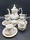 Vintage Royal Albert Moss Rose Coffee Set With Coffee Pot For 6-1st Quality