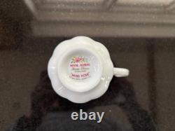 Vintage Royal Albert Moss Rose Tea & Coffee Set 6-Piece 1956 Original, Complet