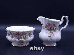 Vintage Royal Albert Moss Rose Tea Set with Tea Pot for 6 People-1st Quality