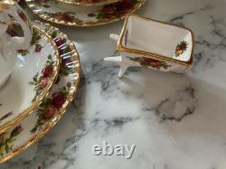 Vintage Royal Albert Old Country Roses 25pcs Coffee Set Mint Condition