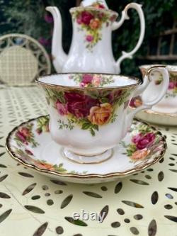 Vintage Royal Albert Old Country Roses Bone China Coffee Set (20 Piece Set)