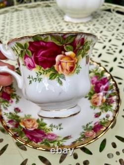 Vintage Royal Albert Old Country Roses Bone China Coffee Set (20 Piece Set)