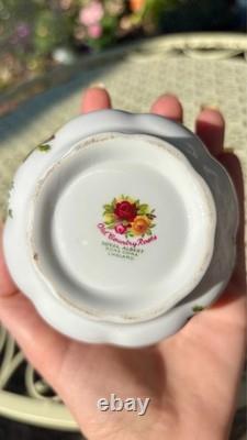 Vintage Royal Albert Old Country Roses Bone China Coffee Set (20 Piece Set)